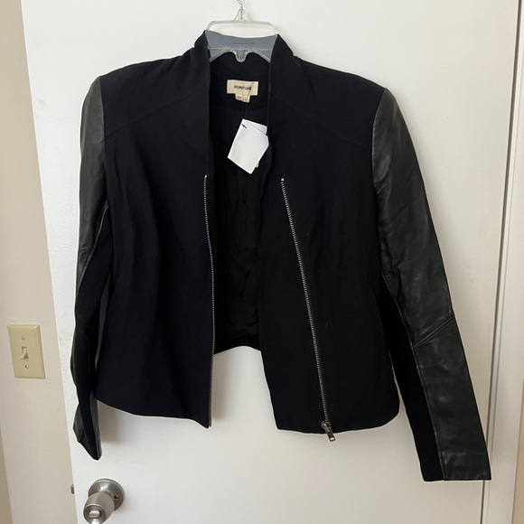 HELMUT LANG 100% Lamb Leather Switch Blouson Jacket - Picture 8 of 10